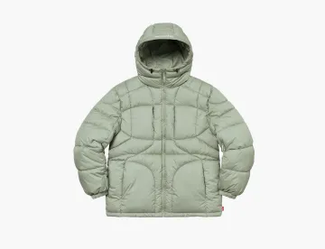 Supreme Warp Hooded Puffy Jacket Sage