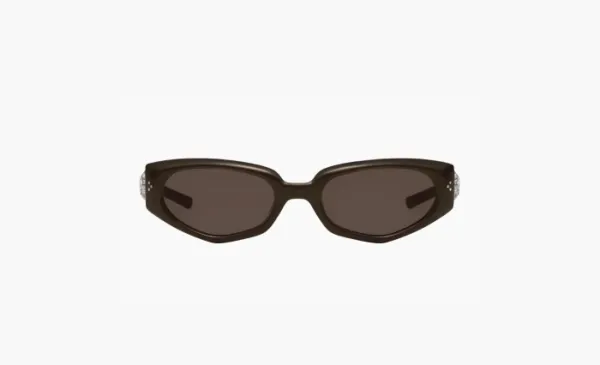 Gentle Monster Acetate Jewelry Cat Eye Sunglasses Unisex Black