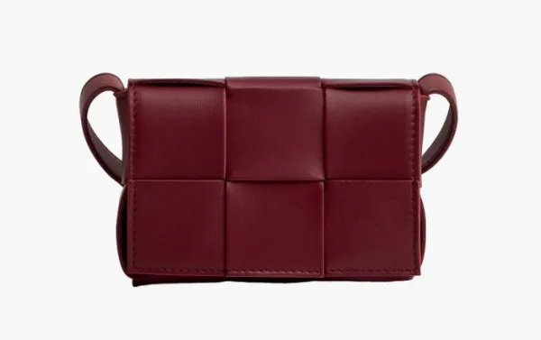 Bottega Veneta Cassette Bag Crossbody Bag Wine