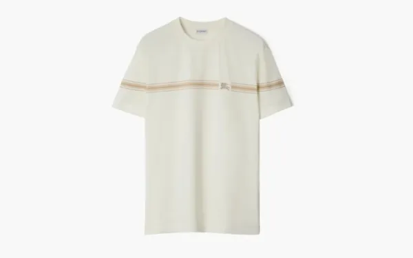 Burberry Striped Cotton T-shirt  Ice