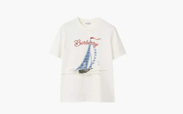 Burberry Printed crew neck t-shirt White
