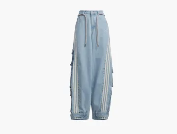 Adidas Originals Adilenium Denim Cargo Pants Indigo Denim