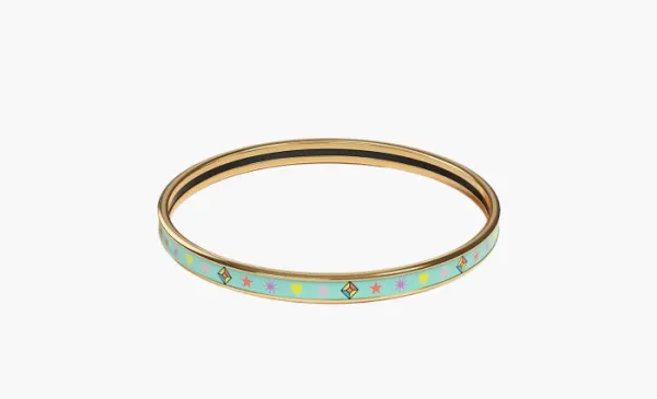 Hermès Chorus Stellarum bangle Green/Gold
