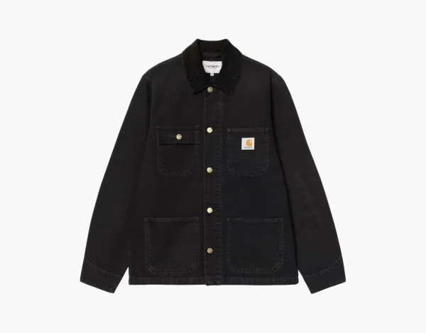 Carhartt WIP Michigan Coat Black Stone Washed
