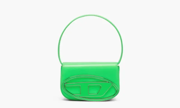 Diesel 1DR Shoulder Bag Neon Leather Green Fluo