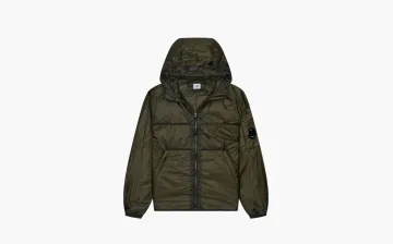C.P. Company Men's Nada Shell Hooded Windbreaker Jacket Green
