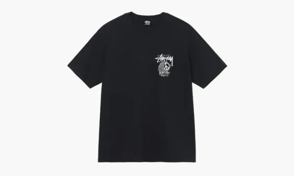 Stussy Peace Hand Pigment Dyed T-shirt Black