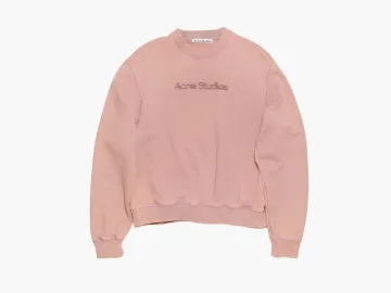 Acne Studios Blurred Logo Sweatshirt Faded Purple