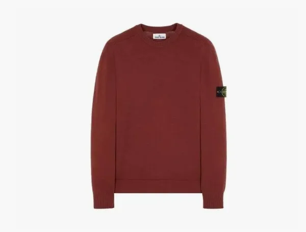 Stone Island Crewneck Sweatshirt Brick Red