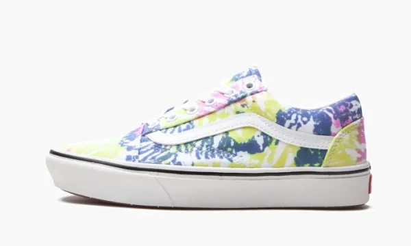 Vans Comfycush Old Skool Platform Tie-dye Yellow