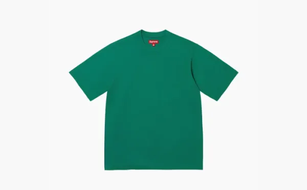 Supreme Contrast Appliqué Short-Sleeve Top Green