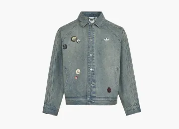 Adidas Originals V-Day Denim Jacket Medium Blue