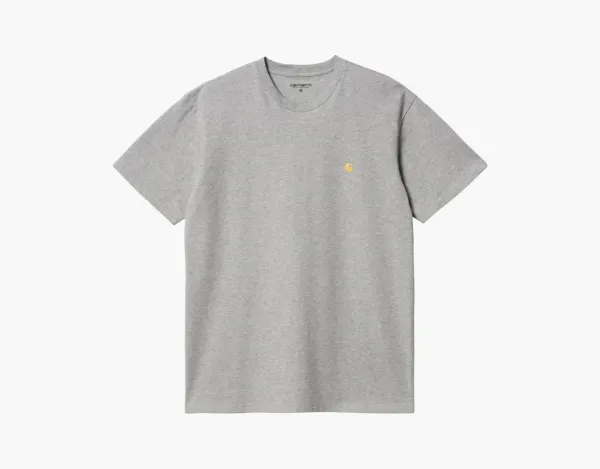 Carhartt WIP Chase Logo T-Shirt Grey