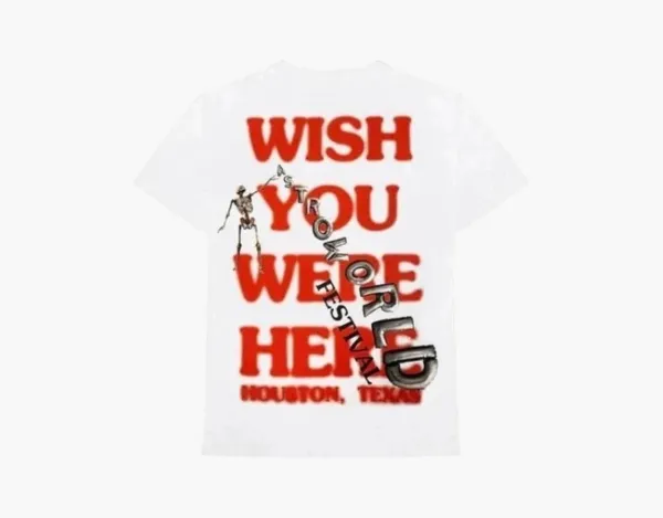 Travis Scott Astroworld Wish You Were Here Tee White