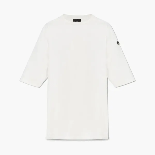 Moncler x Rick Owens Cotton T-Shirt Milk