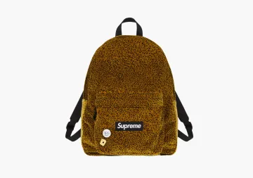 Supreme Velvet Backpack Tan Leopard