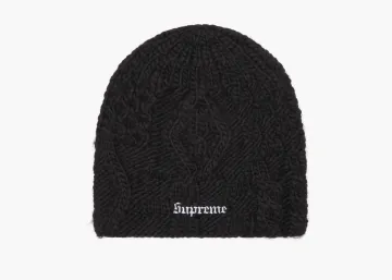 Supreme Block Knit Beanie Black