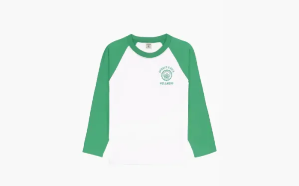 Sporty & Rich Ny Running Club Long-sleeve T-shirt White Green