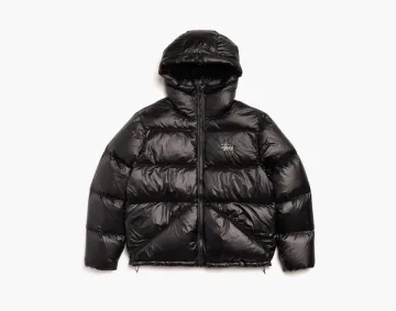 Stussy Micro Ripstop Down Parka Jet Black