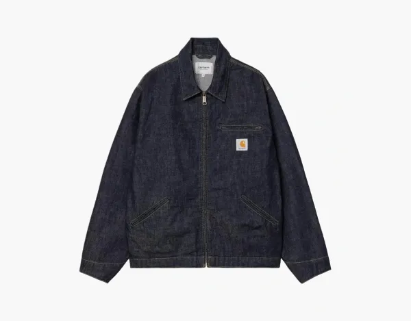 Carhartt WIP OG Detroit Jacket Blue Rinsed Denim