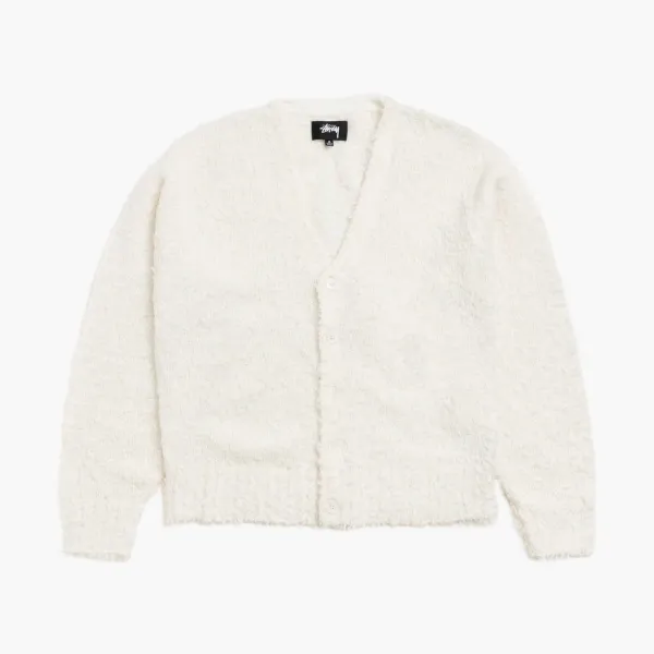 Stussy Textured Cardigan Off White