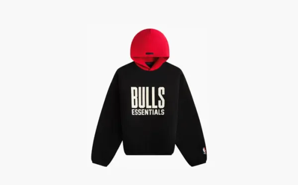 Fear of God Essentials x NBA Chicago Bulls Hoodie Black Red