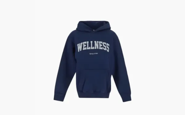 Sporty & Rich Welness Cotton Hoodie Blue