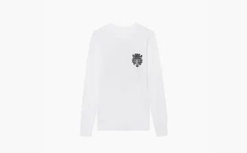 Chrome Hearts Dagger Logo Thermal Long Sleeve White