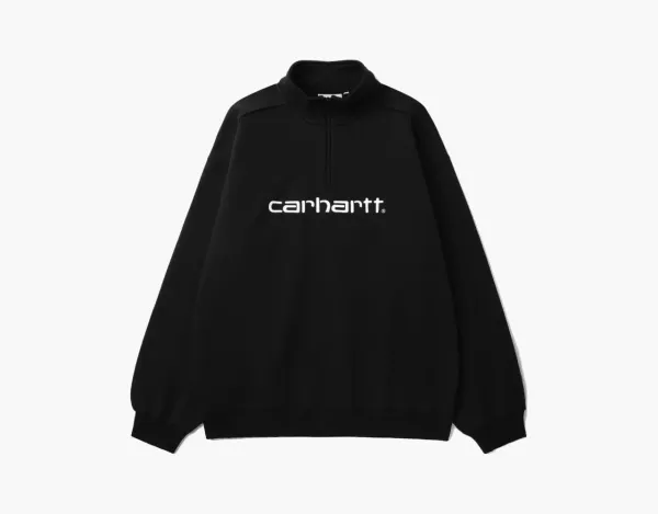 Carhartt WIP Script Half-Zip Sweatshirt Black