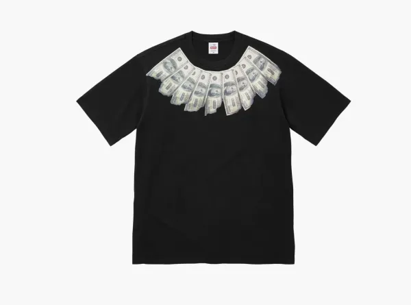 Supreme x MM6 Maison Margiela Money Short-Sleeve Top Black