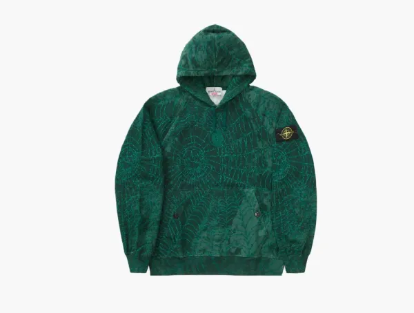 Supreme x Stone Island Hooded Sweatshirt Dark Green
