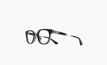 Chrome Hearts Duck Butter Black Shiny Eye Glasses Silver