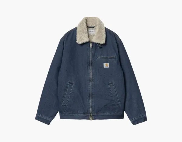 Carhartt WIP Detroit Fur Collar Jacket Navy