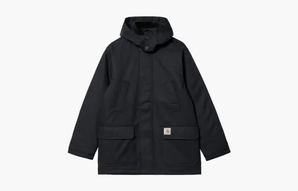 Carhartt WIP Hooded Parka Jacket Black