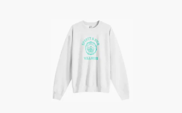 Sporty &amp;amp; Rich Emblem Sweatshirt Heather Grey/Caribbean