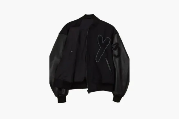 Y-3 Letterman Jacket triple Black
