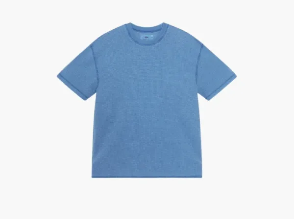 Stussy Pigment Dyed Short-Sleeve Thermal  Blue