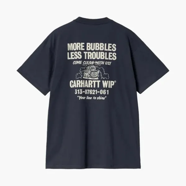 Carhartt WIP Less Troubles T-Shirt Navy