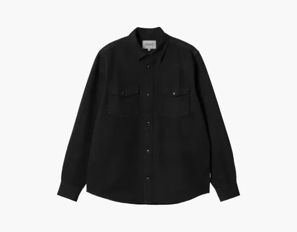 Carhartt WIP Santa Fe Long-Sleeve Shirt Black