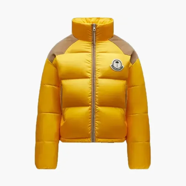 Moncler x Palm Angels Kelsey Short Down Jacket Mustard Yellow