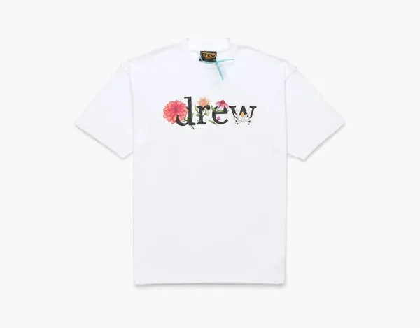 Drew house floral drew ss tee white