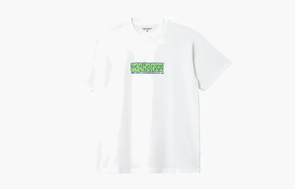Carhartt WIP Green Box Logo T-Shirt White