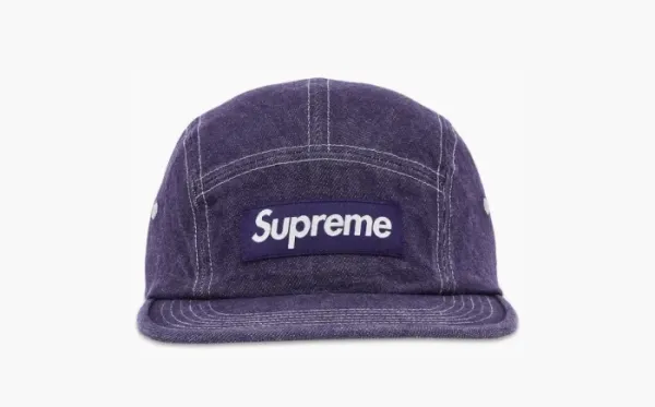 Supreme Denim Camp Cap Purple