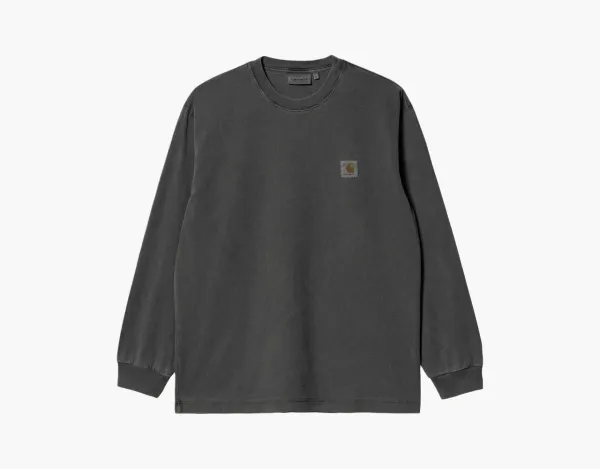 Carhartt WIP Vista Long-Sleeve T-Shirt Charcoal Grey