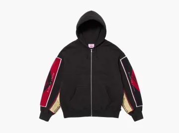 Supreme x Martine Rose Towel Zip Up Hooded Sweatshirt Black