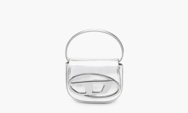 Diesel 1DR Iconic Mini Bag Mirrored Leather White
