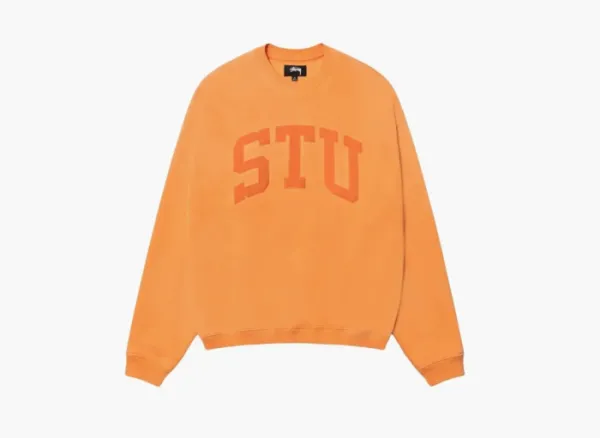 Stussy Stu Relaxed Crew Orange