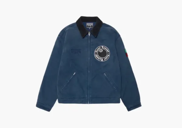 Stussy x Denim Tears Canvas Jacket Blue