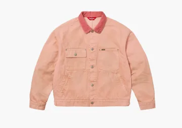Supreme Distressed Selvedge Trucker Jacket Washed Pink