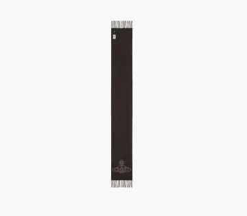Vivienne Westwood Single Orb Double Scarf Black